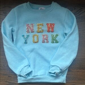 Lola + the Boys Girls Gem ‘New York' Sweatshirt